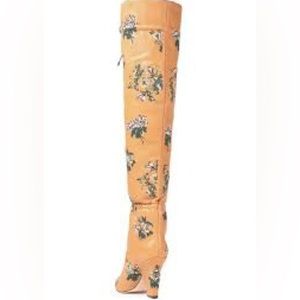 Tory Burch Never Worn Lila Embroidered Boots Size 10